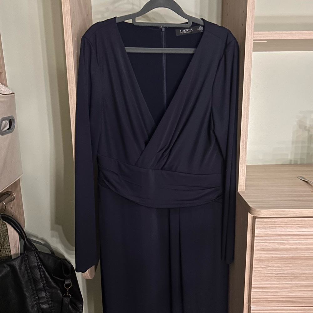 Ralph Lauren Deep Blue Long Sleeve Dress - Picture 8 of 8